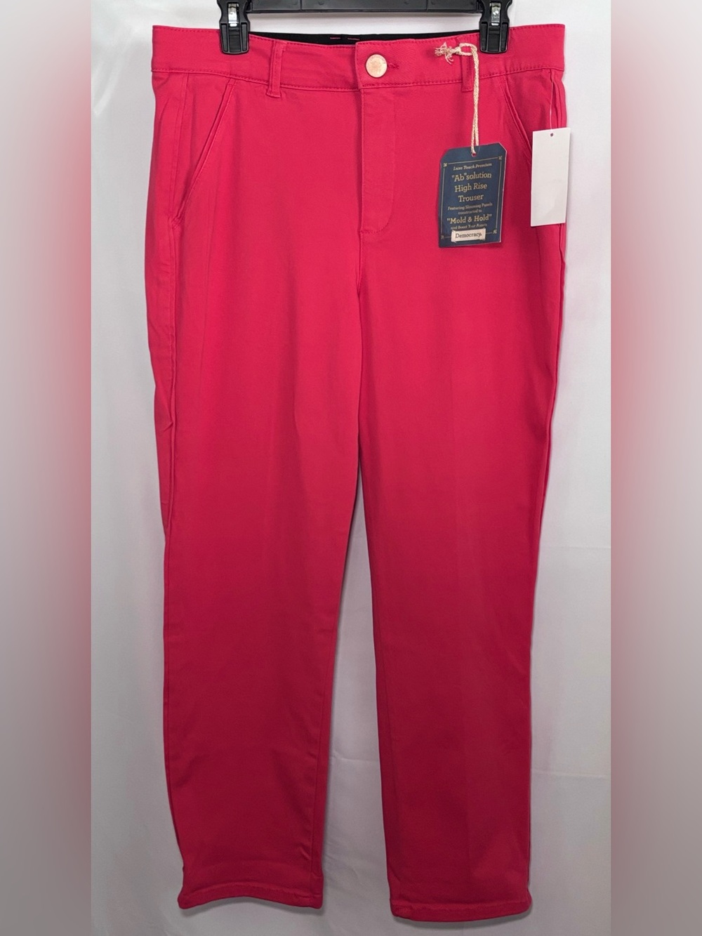 Democracy Absolution High Rise Trouser Pants ~ Color Coral ~ Size 12 NWT!